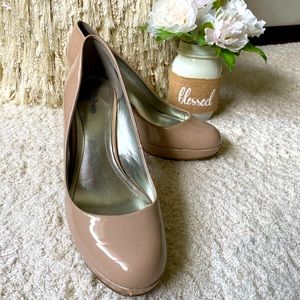 Patent leather heels